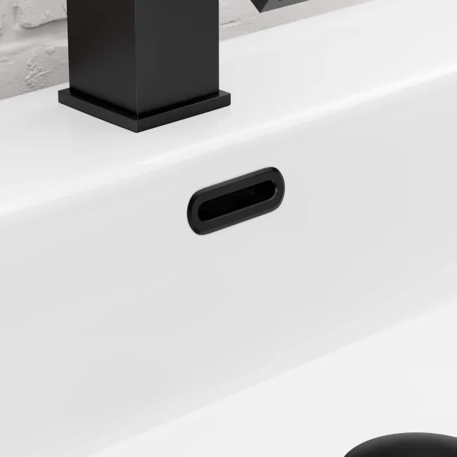 Matt Black Pill Basin Overflow Ring