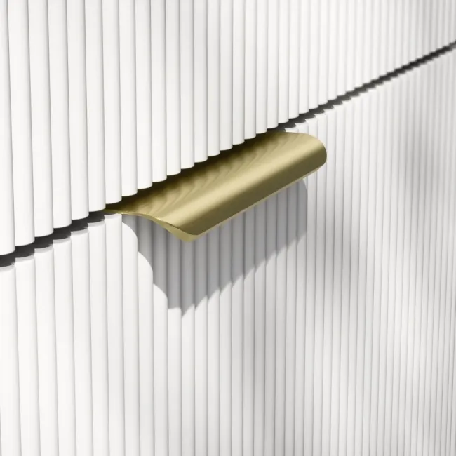 Brushed Brass Flat Furniture Handle