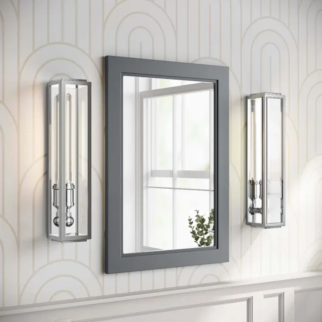 Dove Grey Bathroom Mirror 700x500mm