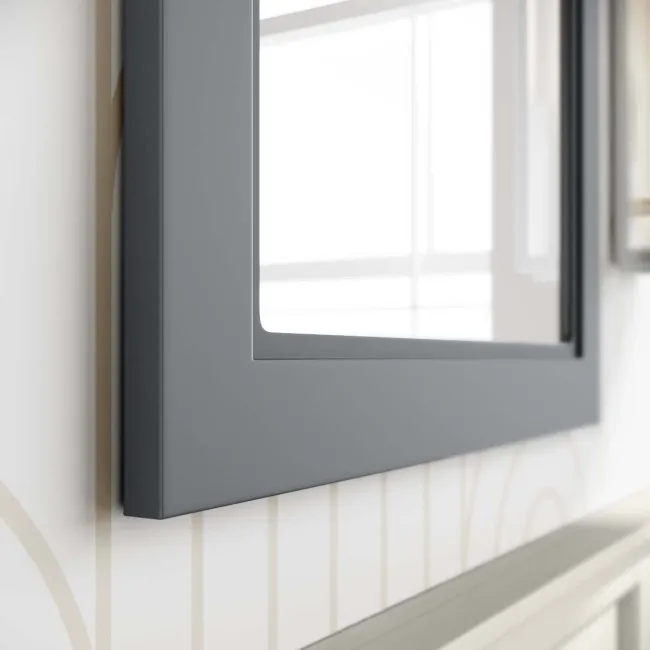 Dove Grey Bathroom Mirror 700x500mm
