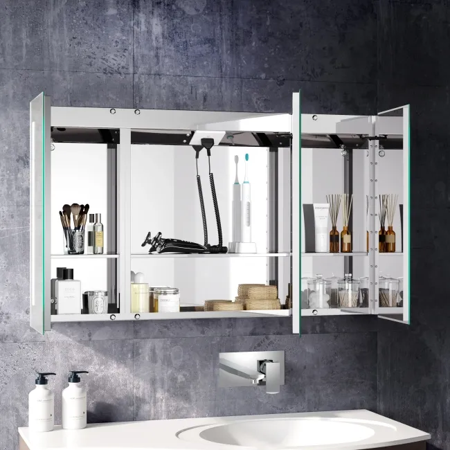 Emielia Illuminated LED Mirror Cabinet 600x1000mm