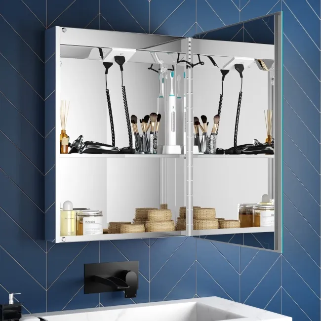 Haisley Illuminated LED Mirror Cabinet 700x500mm