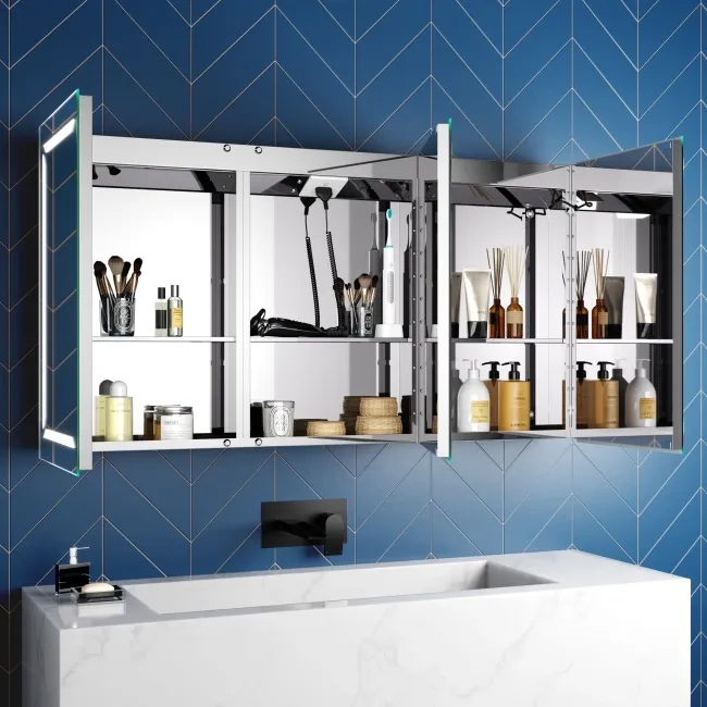 Haisley Illuminated LED Mirror Cabinet With BLUETOOTH Speaker 650x1200mm