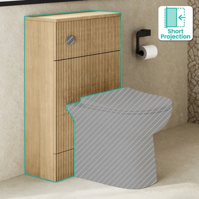 Havana Country Oak 500 Toilet Unit