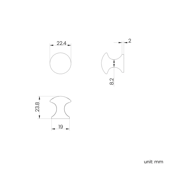 Brushed Chrome Furniture Handle