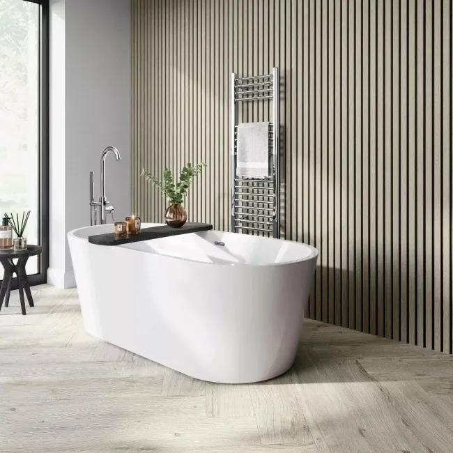 Trepanel Aqua 3D® Waterproof Ash Grey Wood Effect Slat Panels 3 Pack (Covers 1.39 SQM)