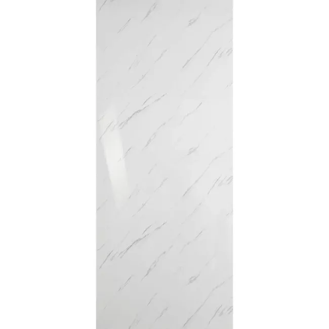 Trepanel Aqua® Gloss Carrara Marble Effect PVC Shower Wall Panel