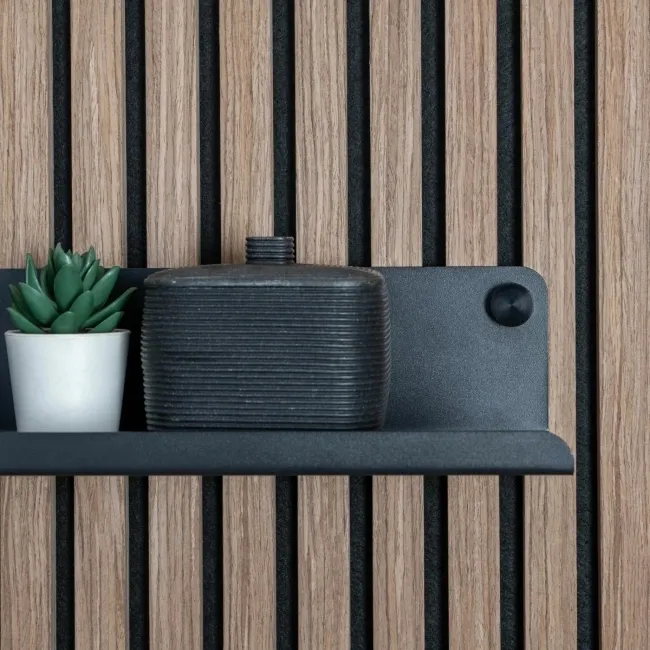 Trepanel Customise® Black Shelf 519mm Inc Black Twist-Lock System