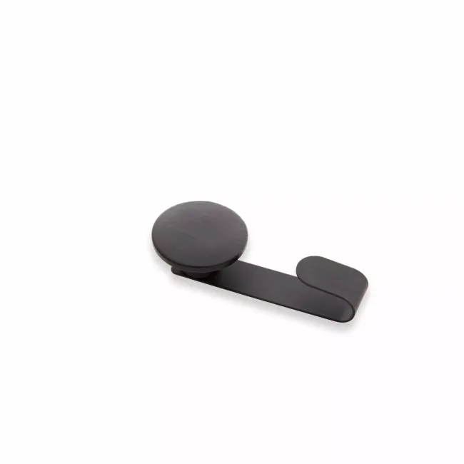 Trepanel Customise® Wooden Hanger Black Vertical Metal Hook