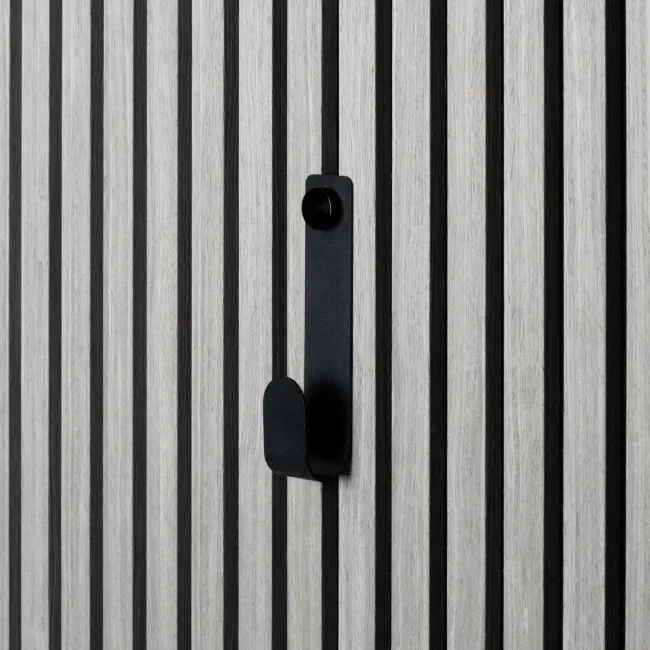 Trepanel Customise® Black Vertical Metal Hook with Black Screw