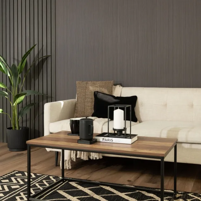 Trepanel Style® Warm Dark Grey Wood Effect Matt WPC Laminated Wall Panel