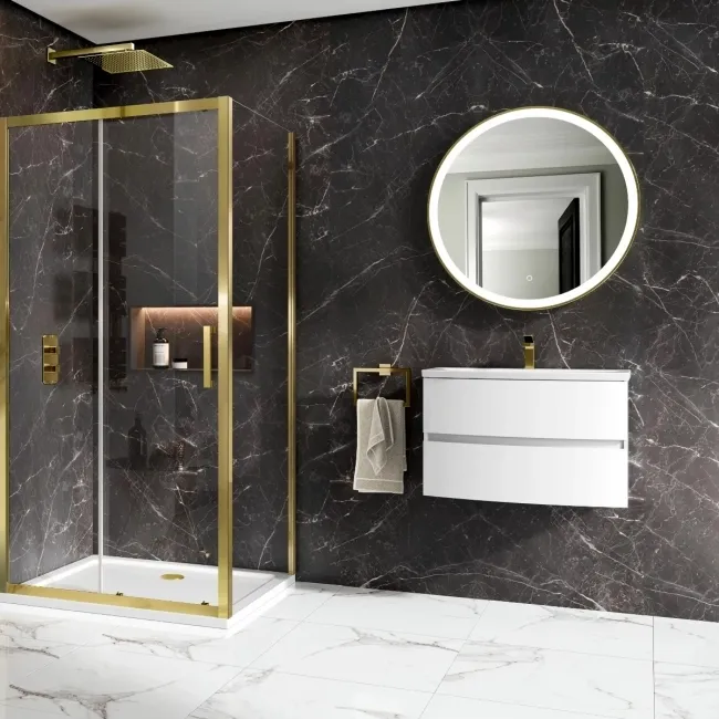 Trepanel Style® Black Marble Effect Matt WPC Laminated Wall Panel