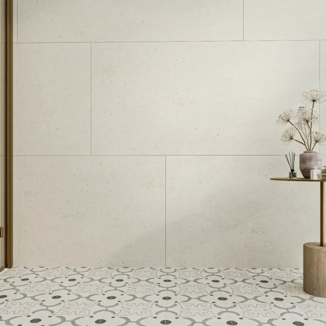 Trepanel Aqua Luxe® Bone Stone Effect Satin SPC Wall Panel 4 Pack (Covers 2.80 SQM)
