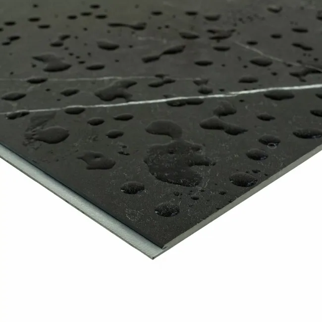 Trepanel Aqua Luxe® Black Marble Effect Embossed Satin SPC XXL Wall Panel