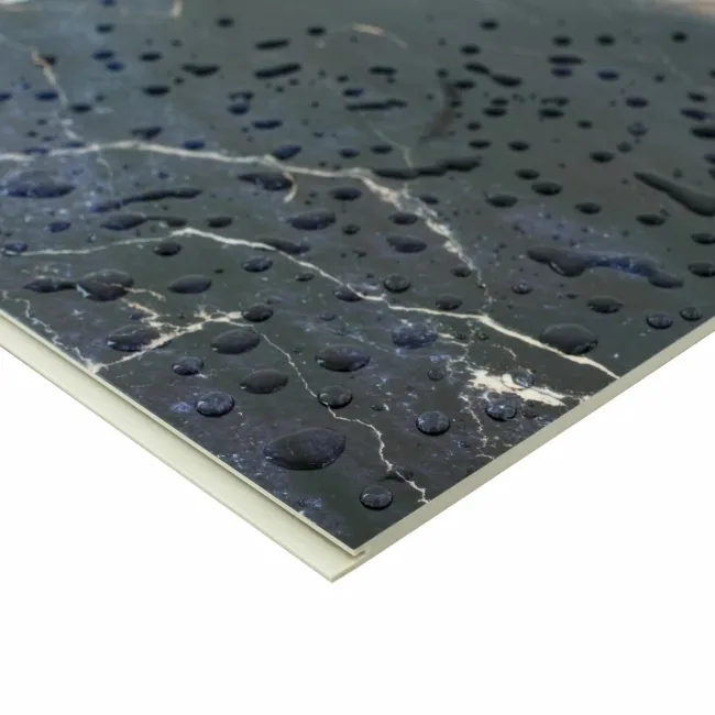 Trepanel Aqua Luxe® Blue Dramatic Marble Effect Embossed Gloss SPC XXL Wall Panel