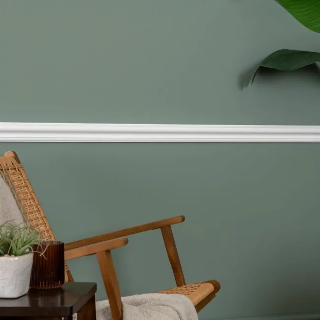 Trepanel Style® Paintable Swan Neck Moulded PS Wall Beading/Dado