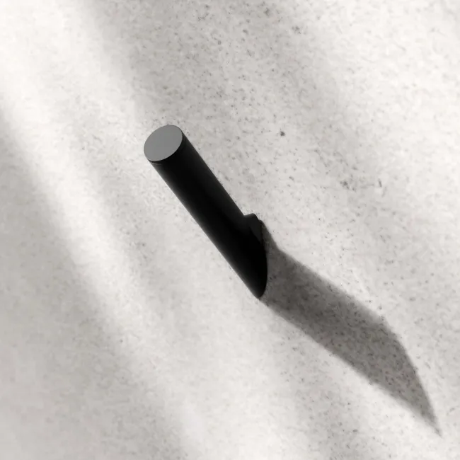 Freya Matt Black Robe Hook
