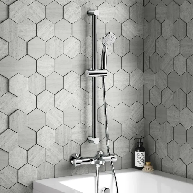 Lismore Round Thermostatic Bath Filler Shower Set