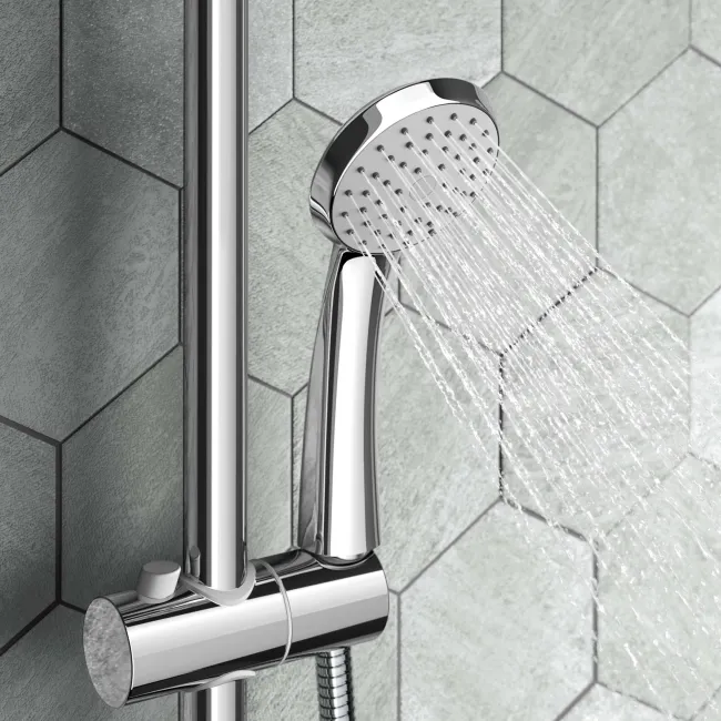 Lismore Round Thermostatic Bath Filler Shower Set