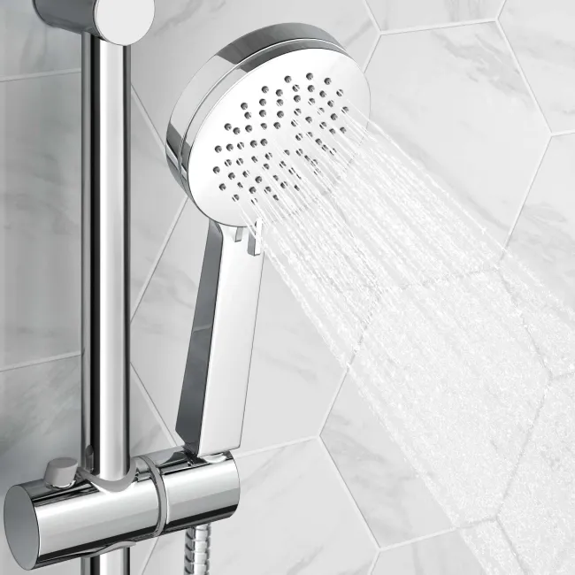 Ballina Premium Bath Mounted Thermostatic Bath Filler Set With Multi-function Hand Shower