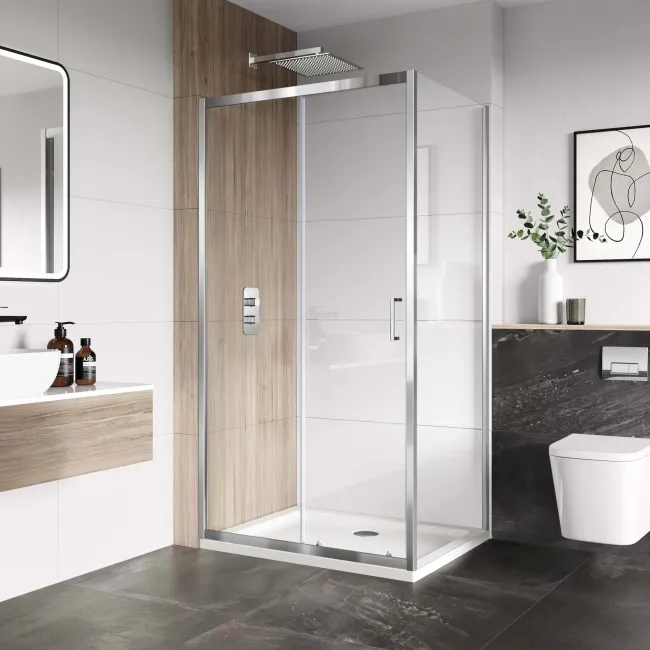 London 6mm Sliding Shower Enclosure 1100x800mm