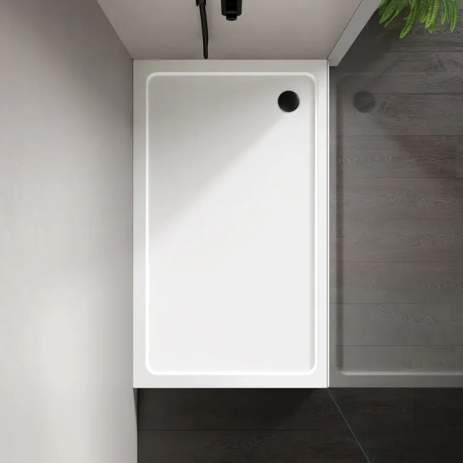 London Rectangular Stone Shower Tray 1500x900mm & Riser Kit