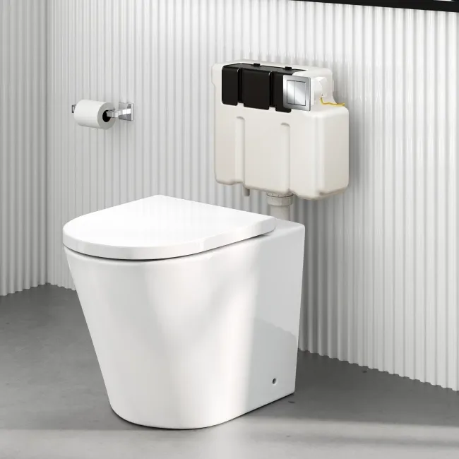 Detroit Cable Operated Concealed Cistern With Chrome Square Push Button