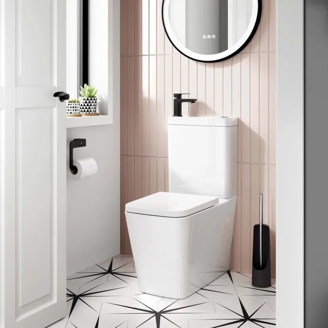 Nevada 2-In-1 Combined Wash Basin & Rimless Toilet With Premium Soft Close Seat