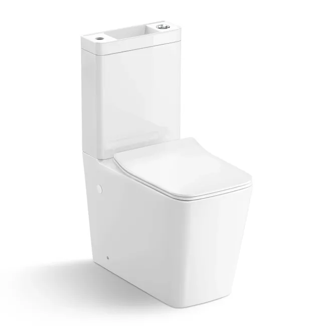 Nevada 2-In-1 Combined Wash Basin & Rimless Toilet With Premium Soft Close Slim Seat