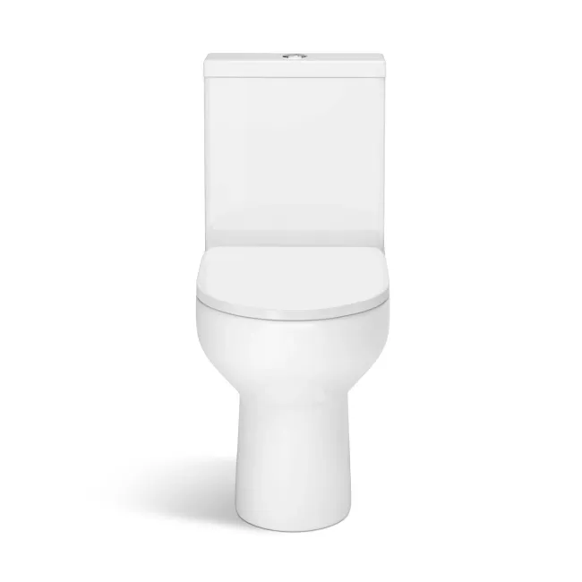 Manhattan Slimline 560 Depth Rimless Close Coupled Toilet With Soft Close Seat