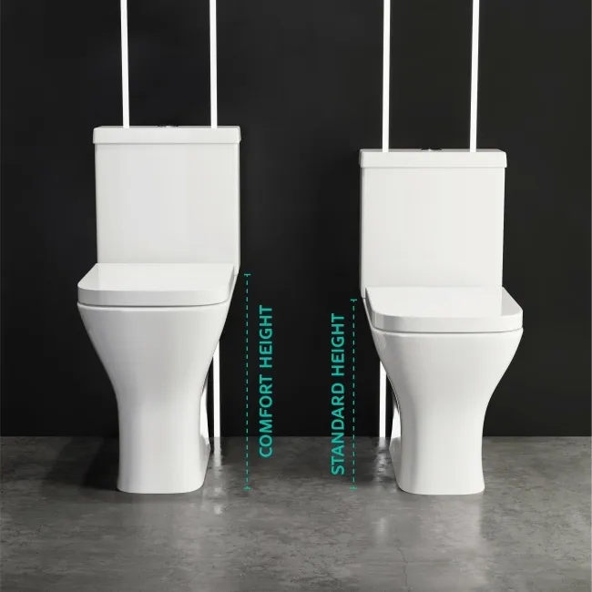 Atlanta Comfort Height Close Coupled Corner Toilet With Soft Close Seat