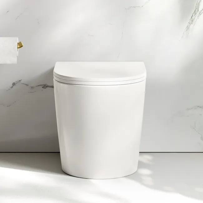 Loma Rimless Back To Wall Toilet With Premium Soft Close Slim Seat