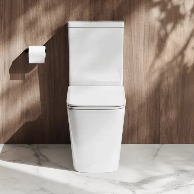 Kent Rimless Close Coupled Toilet With Premium Soft Close Slim Seat