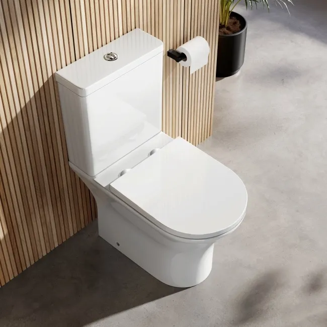 Brooklyn Rimless Close Coupled Toilet With Soft Close Seat