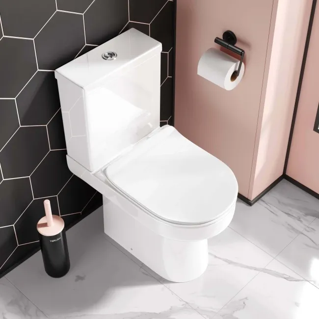 Denver Close Coupled Toilet & Pedestal Basin Set