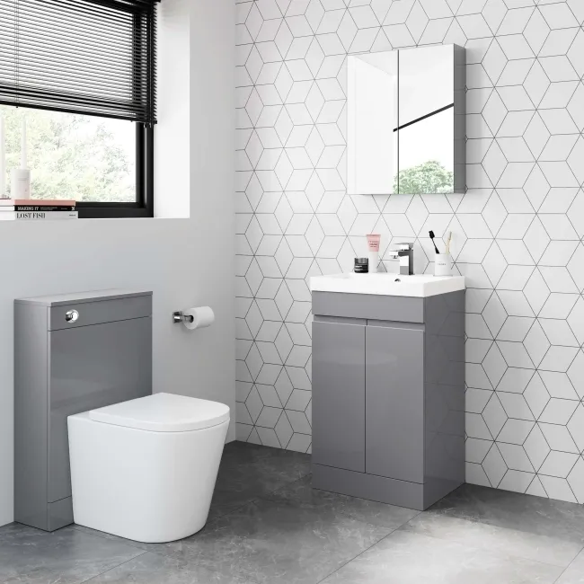Trent Stone Grey Basin Vanity 500mm
