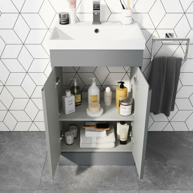 Trent Stone Grey Basin Vanity 500mm