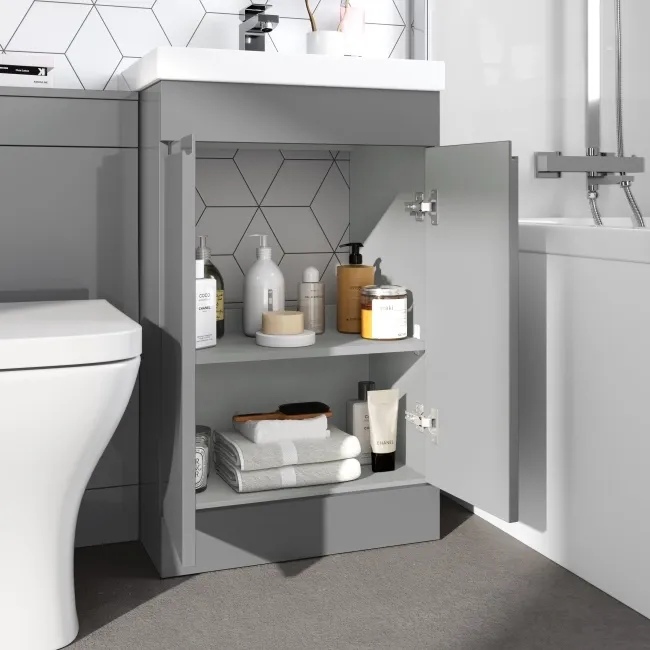 Trent Stone Grey Combination Vanity Basin and Atlanta Toilet 1000mm