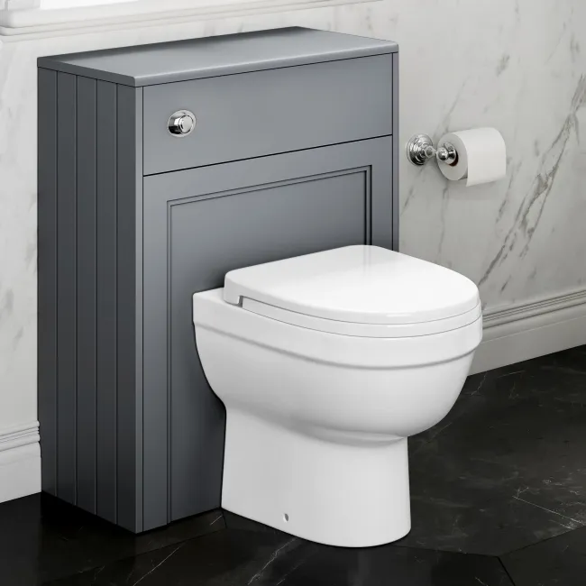 Traditional Dove Grey Back To Wall Unit and Seattle Toilet