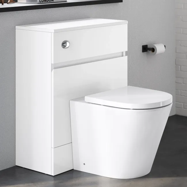 Foster Gloss White Back To Wall Unit and Boston Toilet