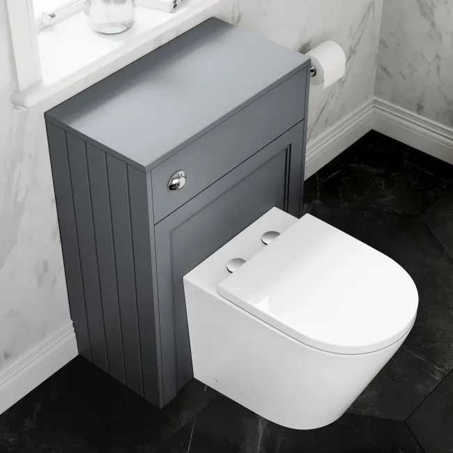 Traditional Dove Grey Back To Wall Unit and Boston Toilet