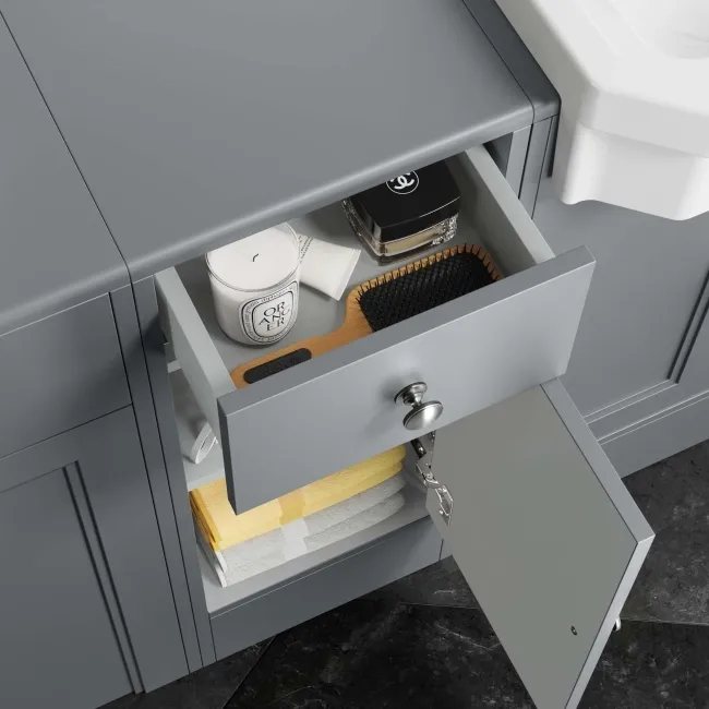 Monaco Dove Grey Side Cabinet Unit 300mm