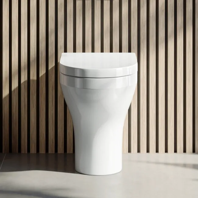 Troy Rimless Comfort Height Back To Wall Toilet With Premium Soft Close Seat