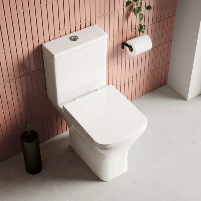 Boise Rimless Close Coupled Toilet With Soft Close Seat
