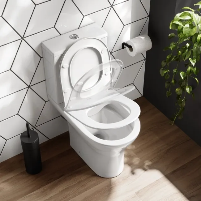 Napa Rimless Close Coupled Toilet With Slim Soft Close Seat