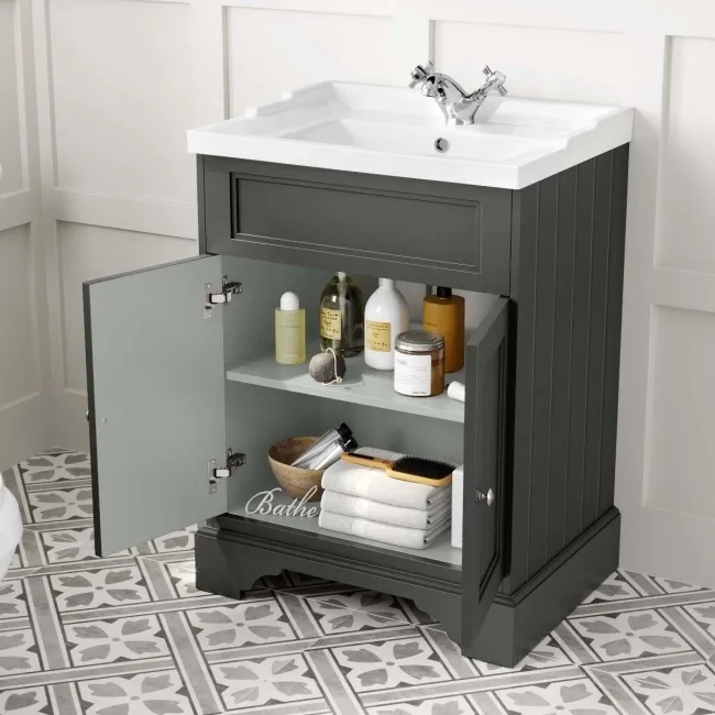 Lucia Graphite Grey Basin Vanity 630mm