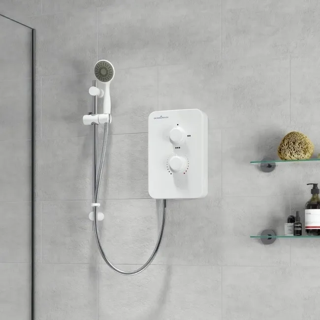 Gainsborough Slim Mono Electric Shower White 9.5kW