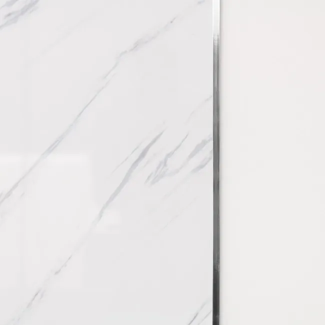 Trepanel Aqua® Shower Panel PVC End Cap Silver