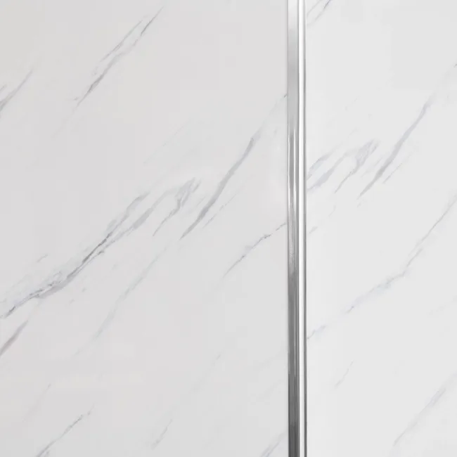 Trepanel Aqua® Shower Panel PVC External Corner Joint Silver
