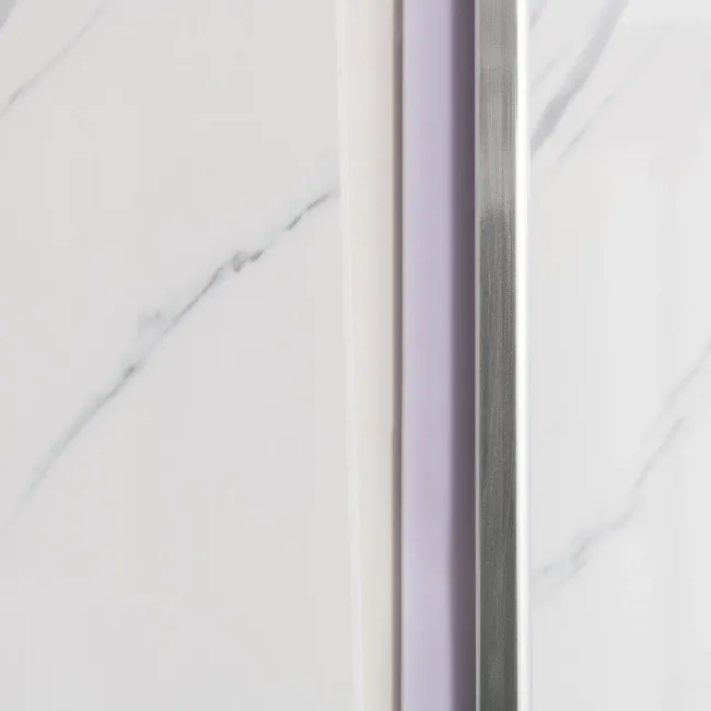 Trepanel Aqua® Shower Panel PVC External Corner Joint Silver
